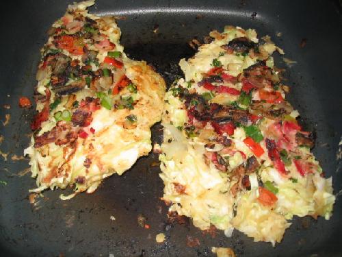 pate et garniture okonomiyaki